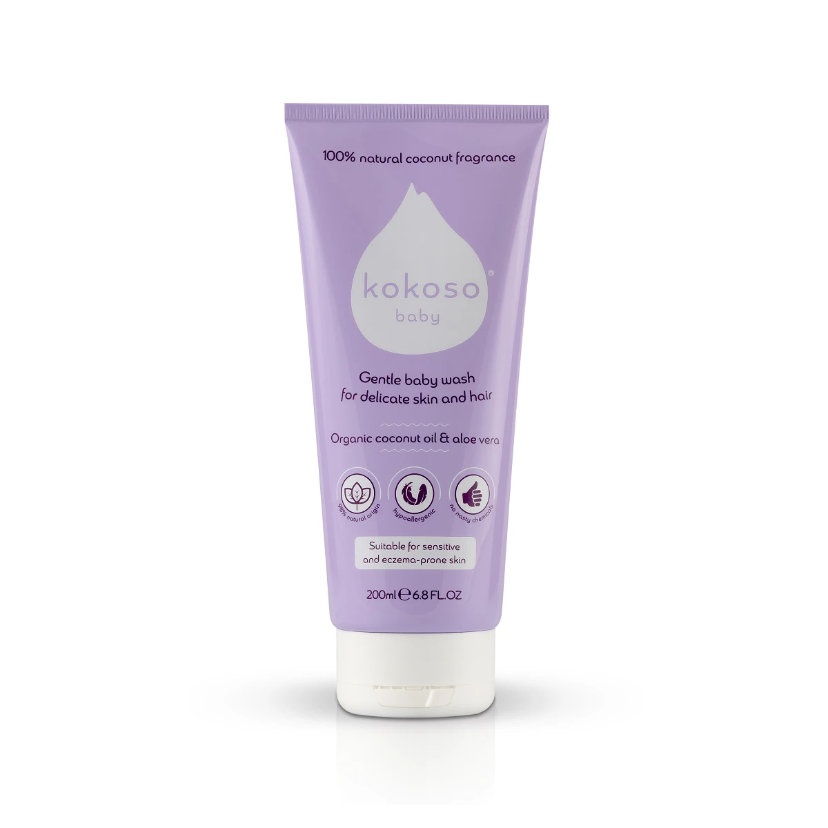 Baby 2U1 gel za kosu i tijelo, 200 ml - s mirisom kokosa