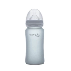 Anti-Colic Staklena, 240 ml - Siva