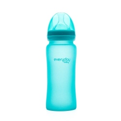 Anti-Colic Staklena Termo osjetljiva, 240 ml - Tirkizna