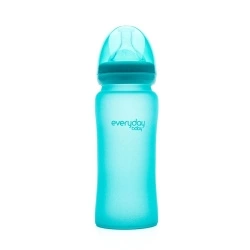 Anti-Colic Staklena Termo osjetljiva, 240 ml - Tirkizna