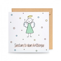 Čestitka Krštenje Anđeo