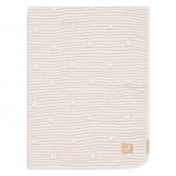 Deka muslin 75x100 - Miffy Stripe Biscuit