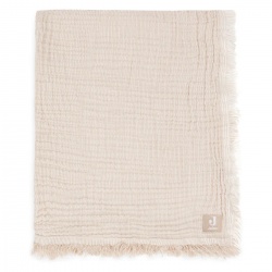 Deka muslin 75x100 - Stripe Biscuit GOTS