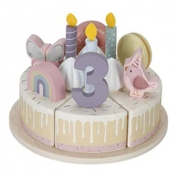 Drvena rođendanska torta - Pink