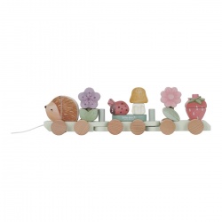 Drveni vlak - Ježić Fairy Garden