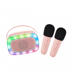 Karaoke set sa dva mikrofona - Roza