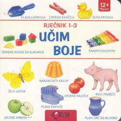 Knjiga Riječnik 1-3 Učim boje