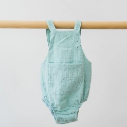 Muslin romper - Mint Muslin romper - Mint