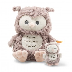 Ollie Owl 21 cm Music Box - Rose Brown