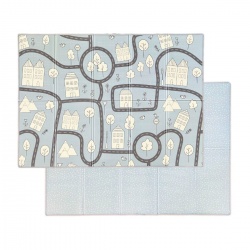 Podloga za igru dvostrana - Dots City Blue