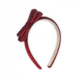 Rajf Velvet Bow - Red