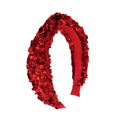 Rajf za kosu - Sequin Velvet Red