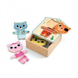 Set drvenih puzzli - Oblačenje