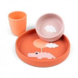 Set za jelo Happy Clouds - Papaya
