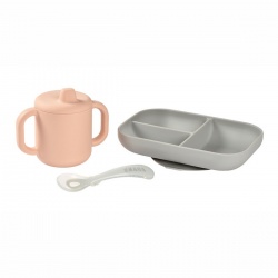 Silikonski set za učenje - Pink