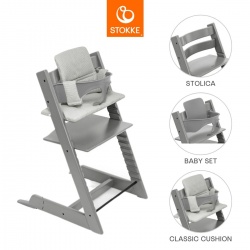Tripp Trapp Bundle Cushion - Storm Grey