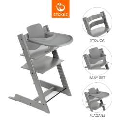 Tripp Trapp Bundle Pladanj - Storm Grey