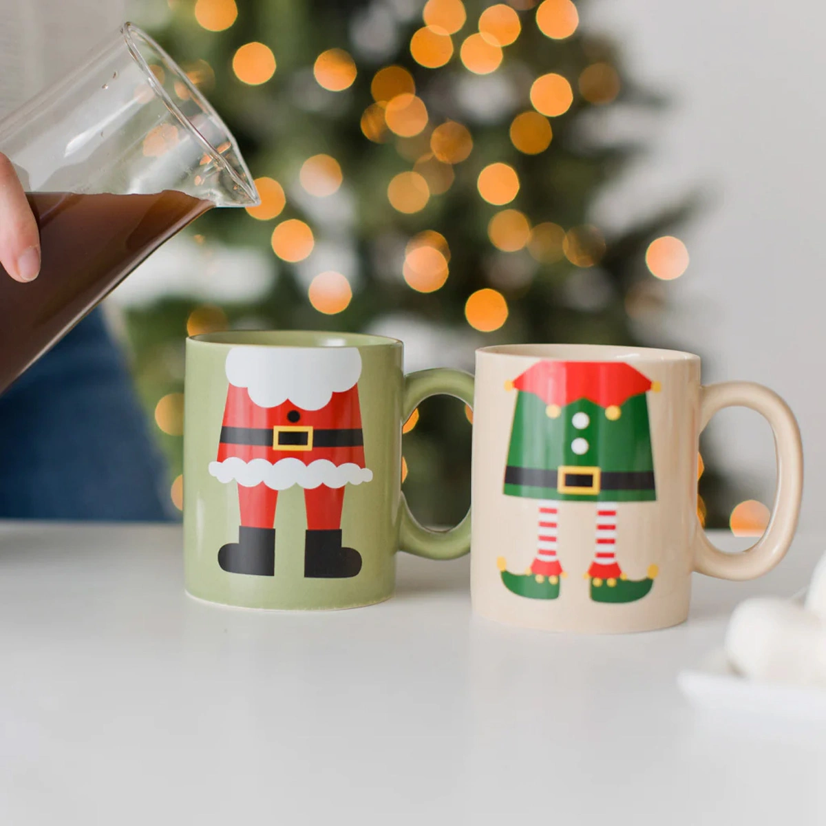 Set Božićnih šalica - Santa and Elf-0