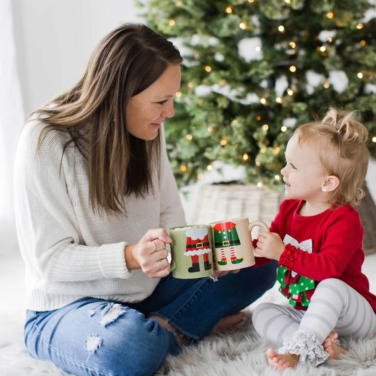 Set Božićnih šalica - Santa and Elf-4