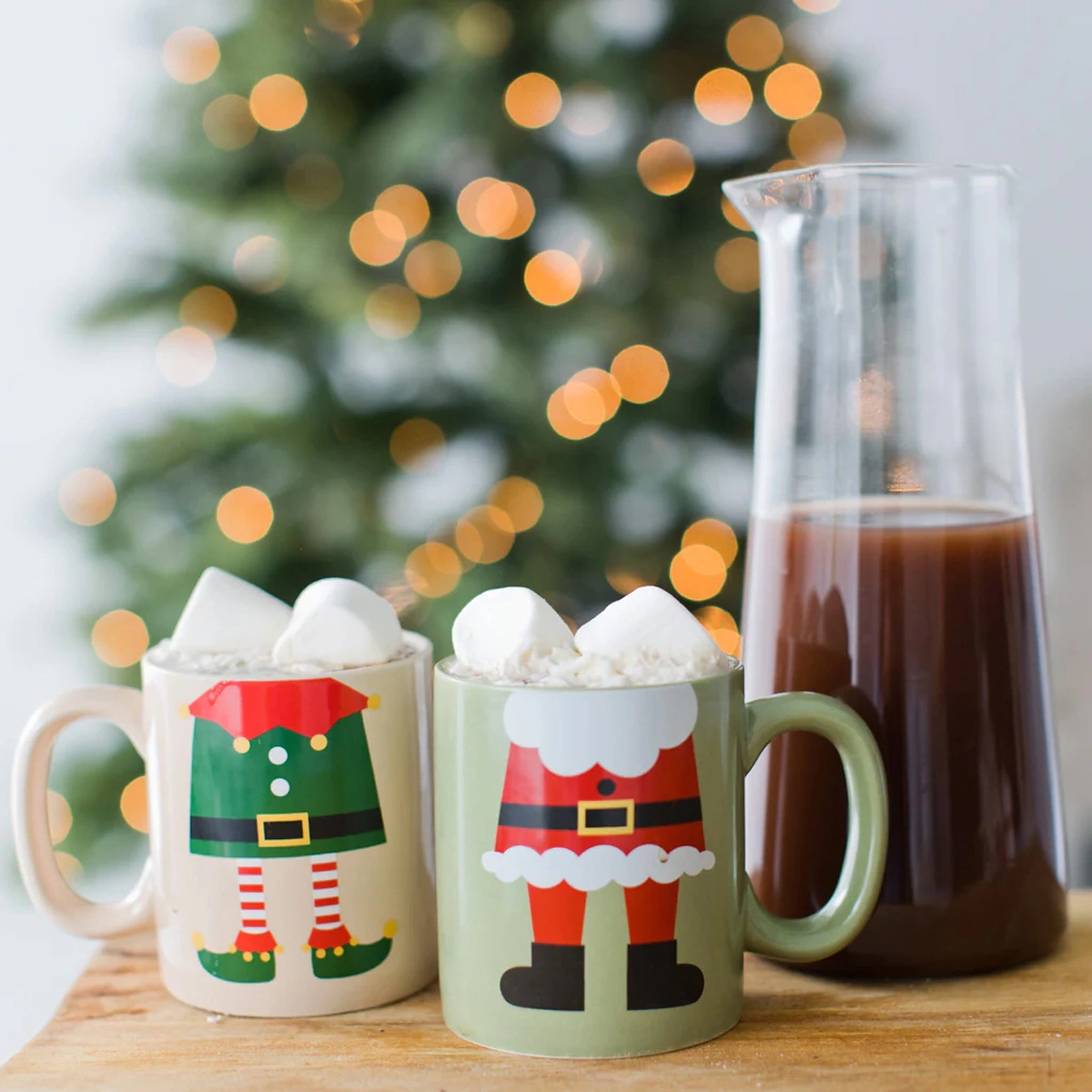 Set Božićnih šalica - Santa and Elf-1